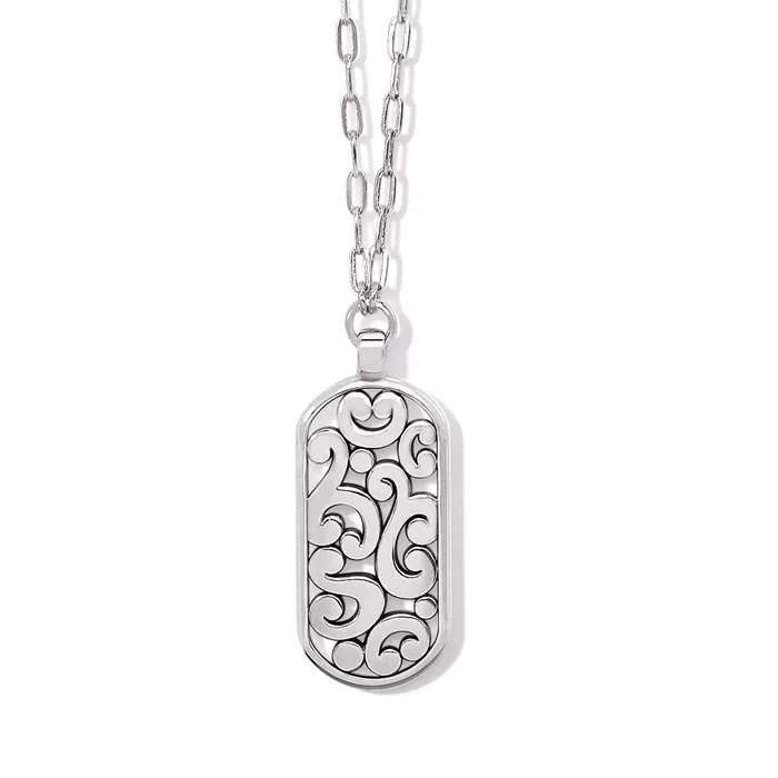Contempo Token Tag Long Necklace Brighton Necklaces