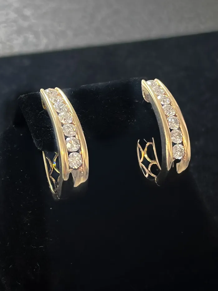 Crown Jewels Coin Earrings 999 Clearance Gold Diamond Earrings