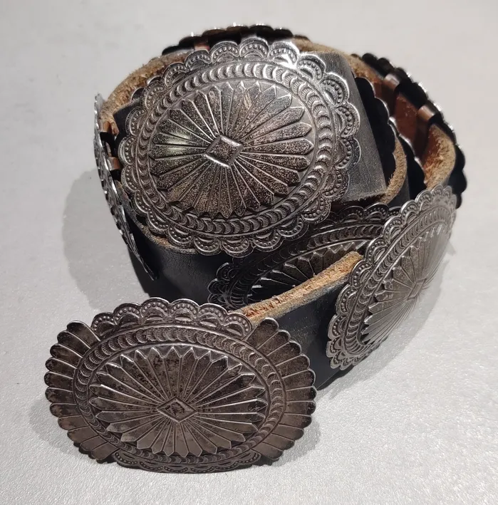 Crown Jewels Coin Rings Sterling Silver Concho Belt Handmade Native American