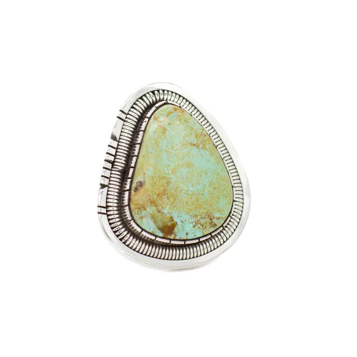 Crown Jewels Coin Walter Vandaver Navajo Handmade Sterling Silver Turquoise Ring Rings Crown Jewels Coin Walter Vandaver Navajo Handmade Sterling Silver Turquoise Ring Rings