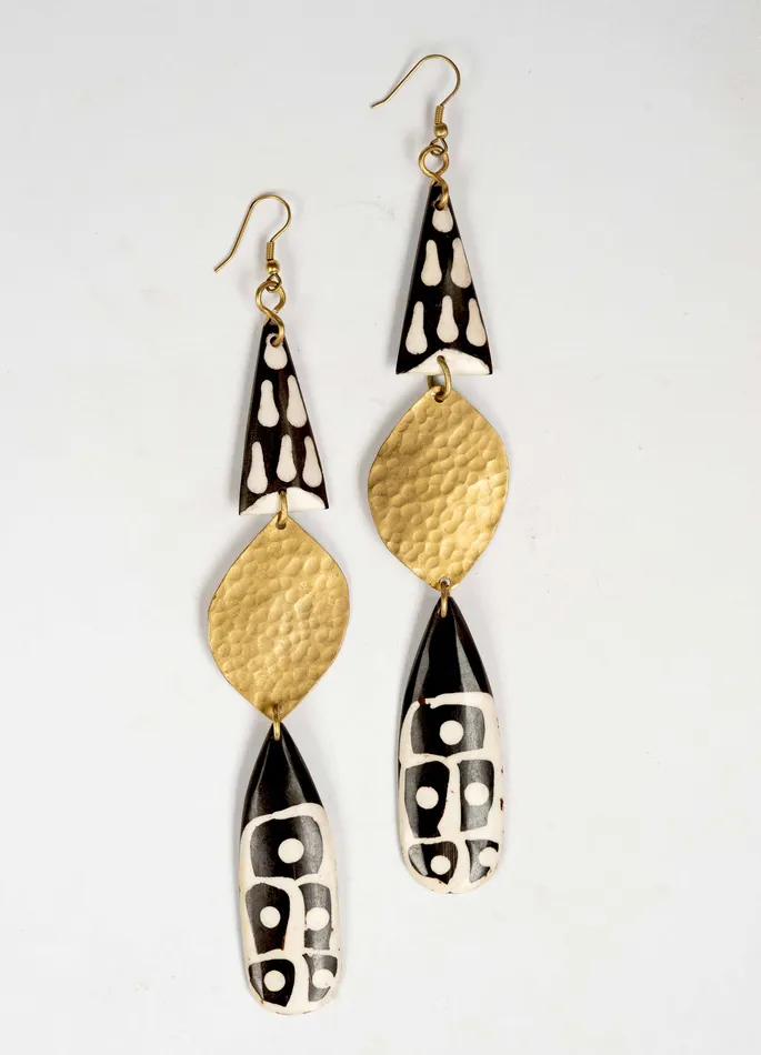 Culture Hub Earrings African Batik Design Earrings