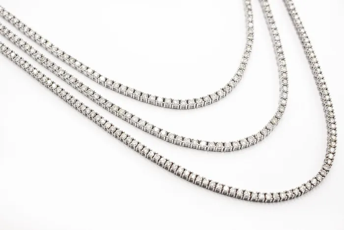 Diamond Tennis Necklace 4 ctw Special Crown Jewels Coin Necklaces