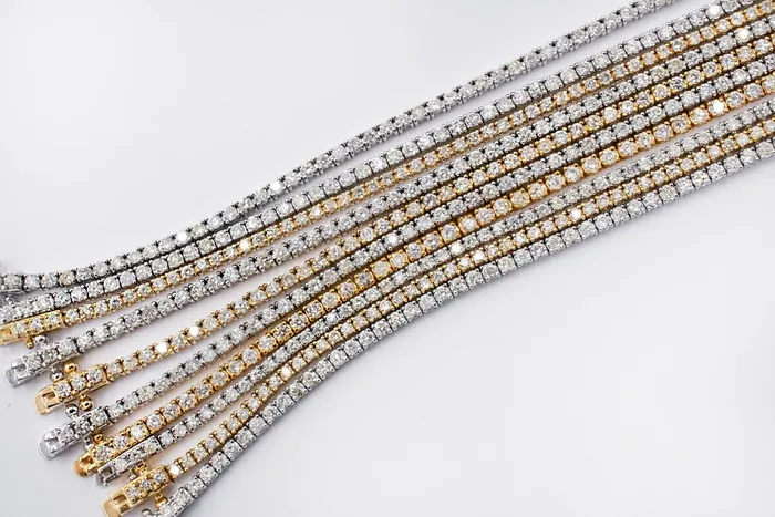 Diamond Tennis Necklace 4 ctw Special Crown Jewels Coin Necklaces