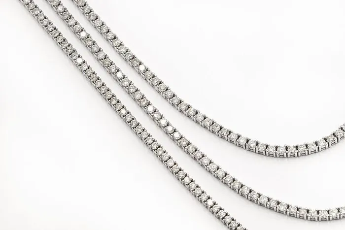 Diamond Tennis Necklace 4 ctw Special Crown Jewels Coin Necklaces