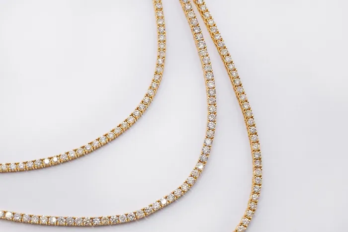 Diamond Tennis Necklace 4 ctw Special Crown Jewels Coin Necklaces