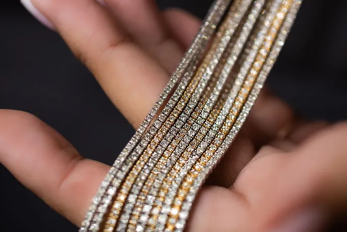 Diamond Tennis Necklace 4 ctw Special Crown Jewels Coin Necklaces