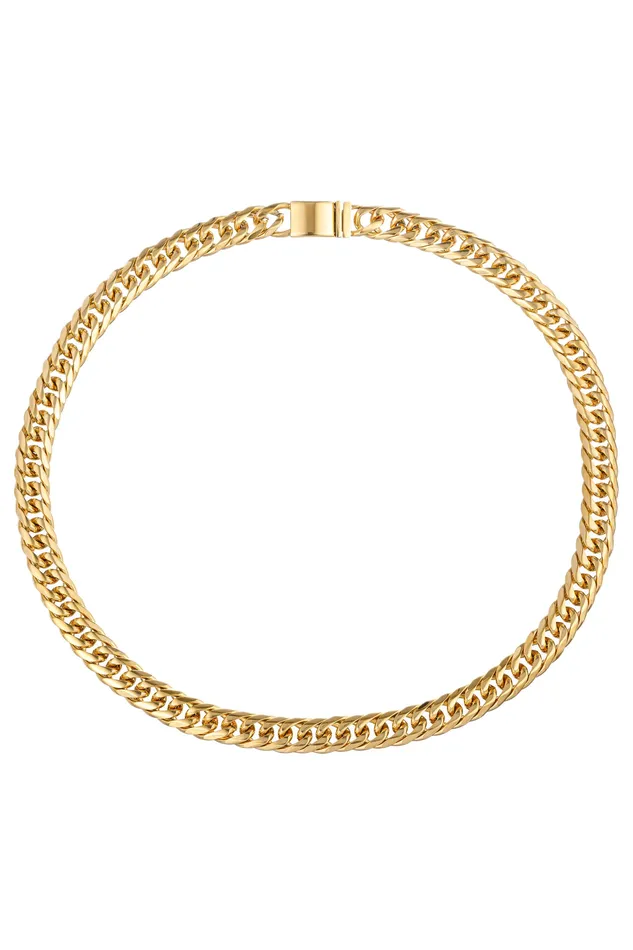 Donya Cuban Link Chain Necklace Eye Candy LA Necklaces