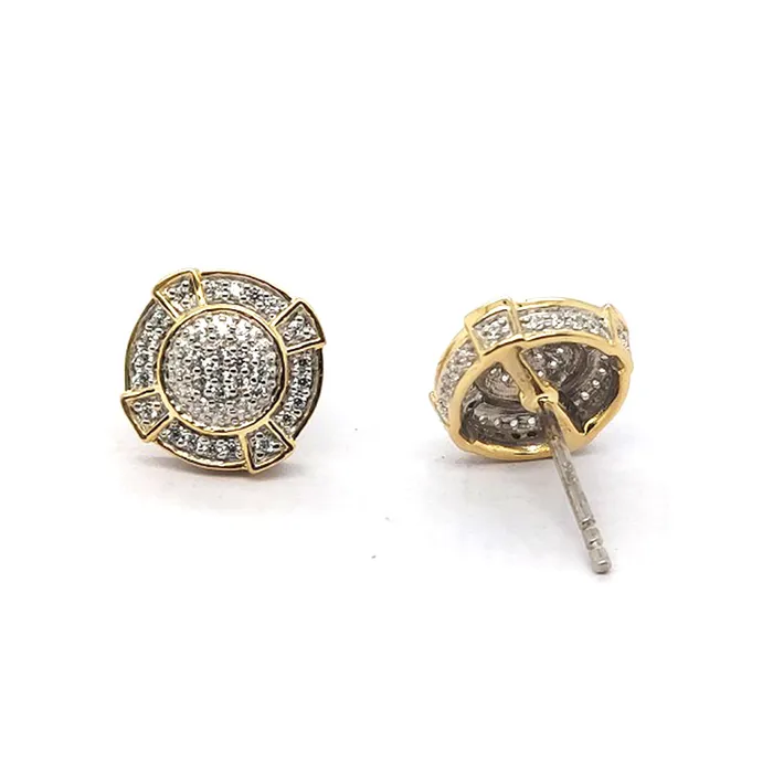 Earrings AV LADIES EARRINGS 050CT ROUND DIAMOND 10K YELLOW GOLD