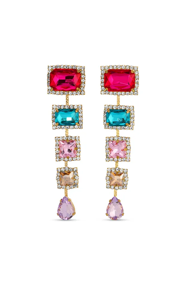 Earrings Eye Candy LA Julie Drop Statement Earrings