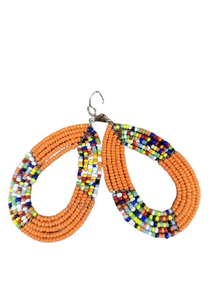 Earrings Famous Safari Shop African Maasai Beaded Ethnic Tribal Earrings Handmade in Kenya 12orange Earrings Famous Safari Shop African Maasai Beaded Ethnic Tribal Earrings Handmade in Kenya 12orange