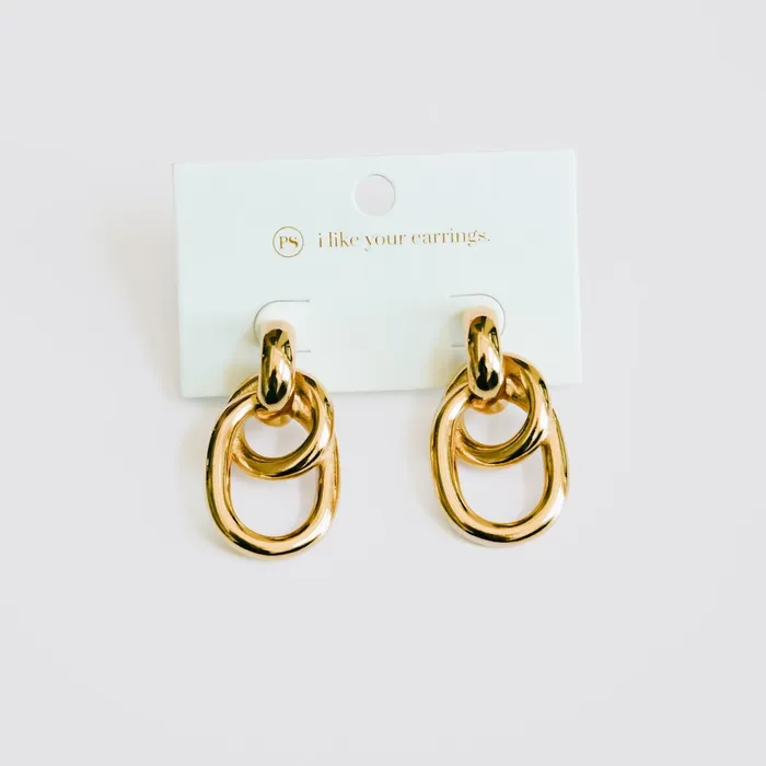 Earrings Jewelry Taylor Tied Link Drop Earrings WATERPROOF Wholesale Earrings Jewelry Taylor Tied Link Drop Earrings WATERPROOF Wholesale
