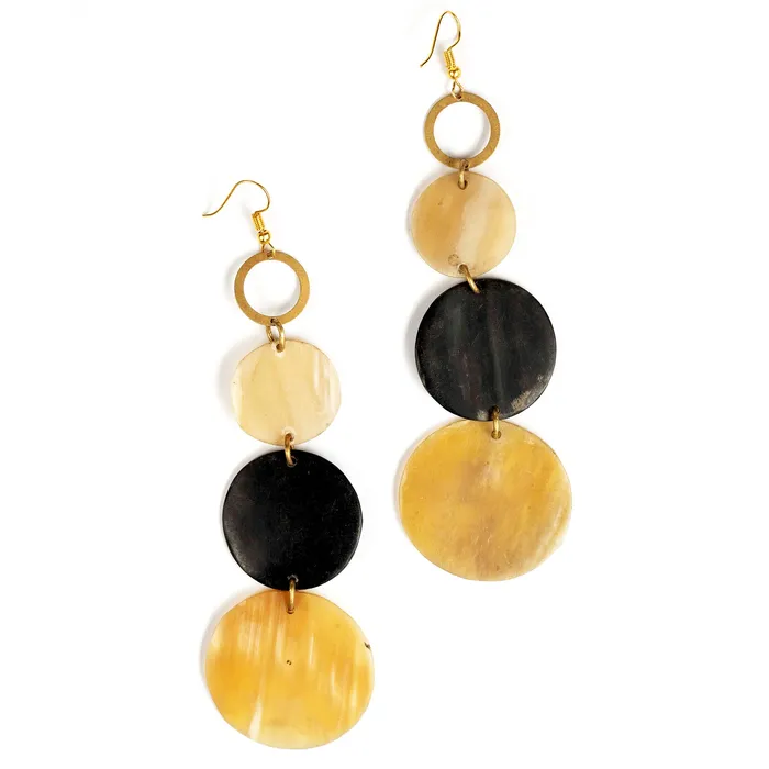 Earrings Mwassus Jewelry African Recycled Bone EarringsAfrican jewelry