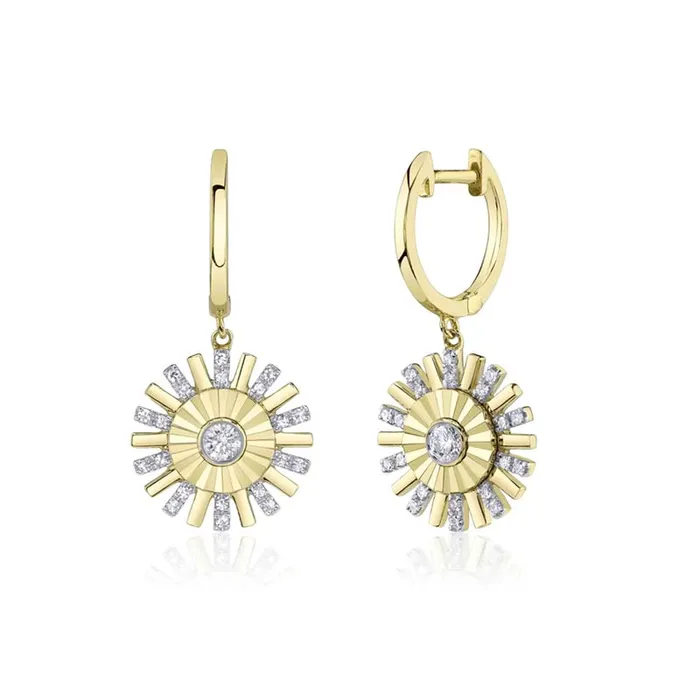 Earrings SHY CREATION Geo Flower Drop Earrings