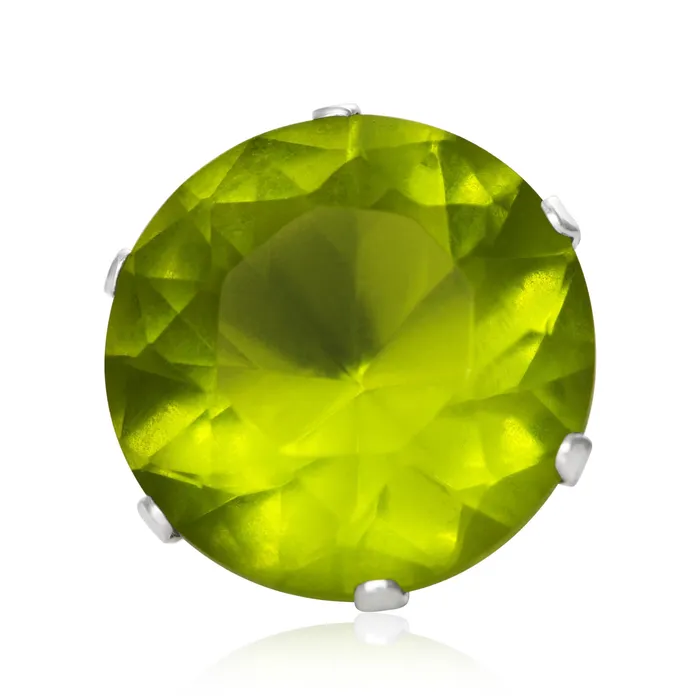 Earrings Teeda EZ2100 Round CZ Stud Earrings 11mm