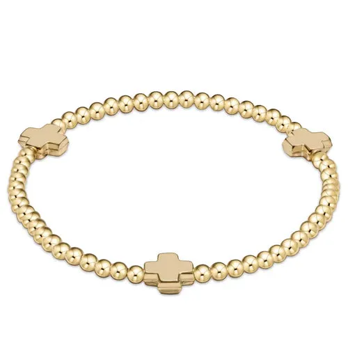 enewton Bracelets Extends Signature Cross Gold Pattern 3mm Bead Bracelet Gold enewton Bracelets Extends Signature Cross Gold Pattern 3mm Bead Bracelet Gold