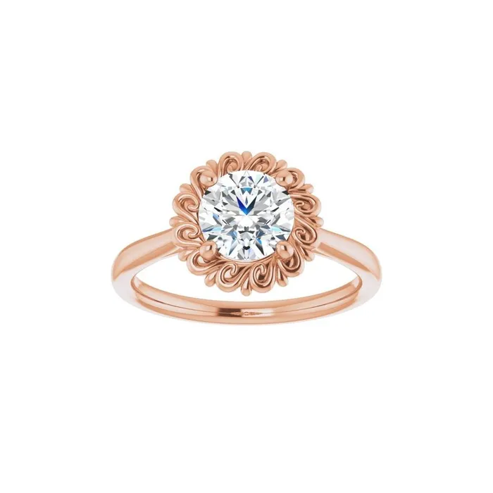 Ever Ever 14K Rose Gold 4 Prong Style Diamond SemiMount Engagement Ring STULLER Rings Ever Ever 14K Rose Gold 4 Prong Style Diamond SemiMount Engagement Ring STULLER Rings