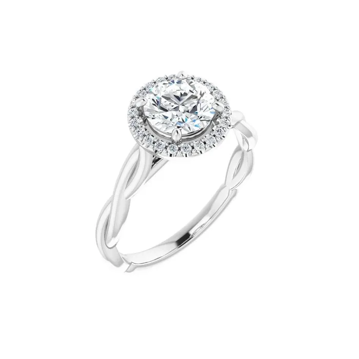 Ever Ever 14K White Gold 13ctw Oval Halo Style Diamond SemiMount Engagement Ring STULLER Rings Ever Ever 14K White Gold 13ctw Oval Halo Style Diamond SemiMount Engagement Ring STULLER Rings