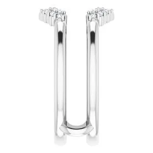 Ever Ever 14K White Gold 20ctw Diamond Ring Guard STULLER Rings