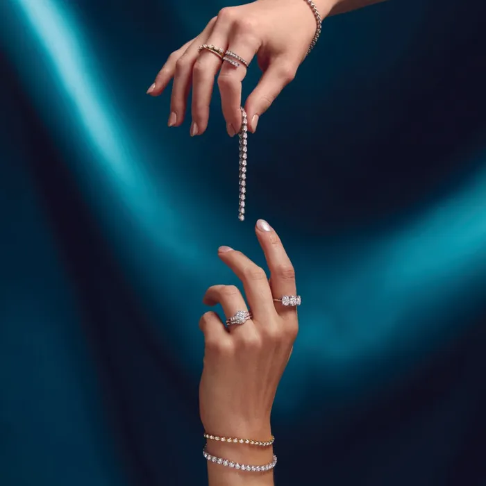 Everything I Want 35 CTW LabGrown Diamond BezelSet 7 Bracelet Solid 14K White Yellow Rose Gold Storyteller by Vintage Magnality Bracelets