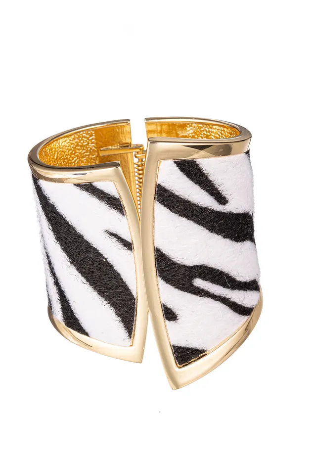 Eye Candy LA Anita Zebra Cuff Bracelet Bracelets