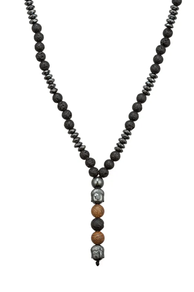 Eye Candy LA Buddha Agate Necklace Necklaces