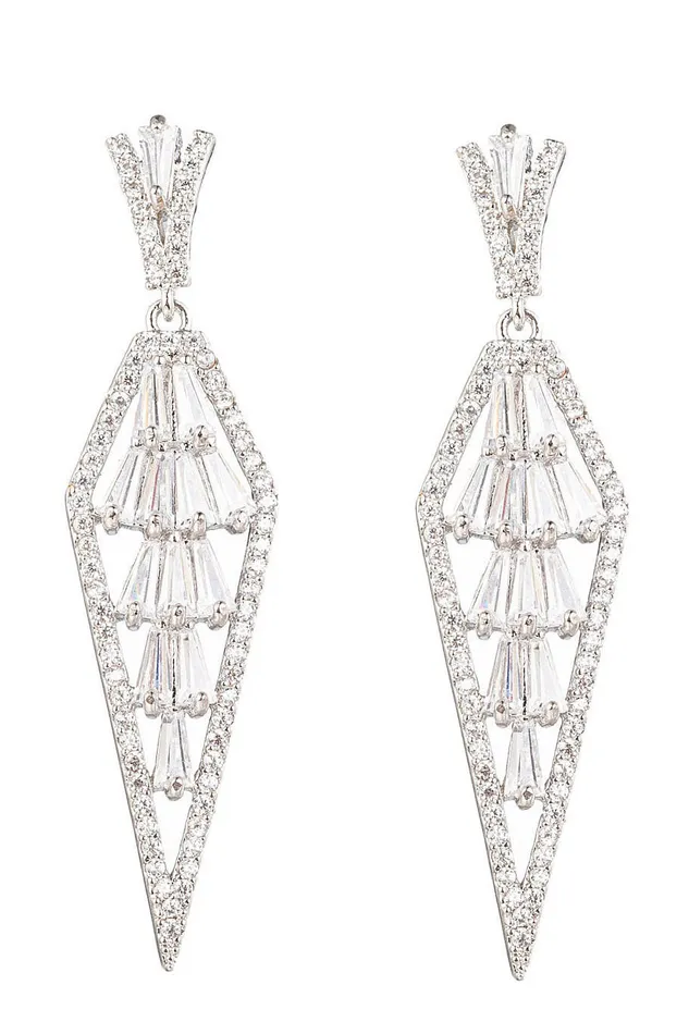 Eye Candy LA Earrings Cesar CZ Drop Earrings