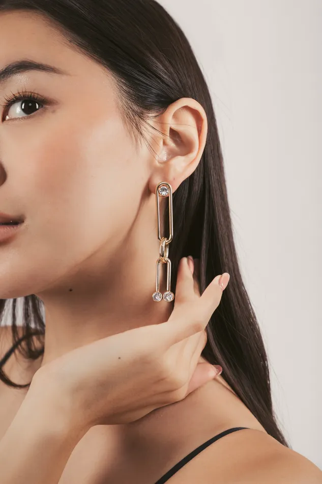 Eye Candy LA Earrings Elizabeth 18K Earrings