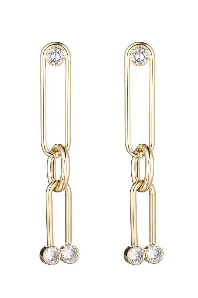 Eye Candy LA Earrings Elizabeth 18K Earrings