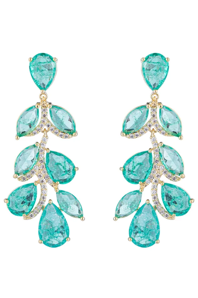 Eye Candy LA Earrings Julie Pink Drop Statement Earrings