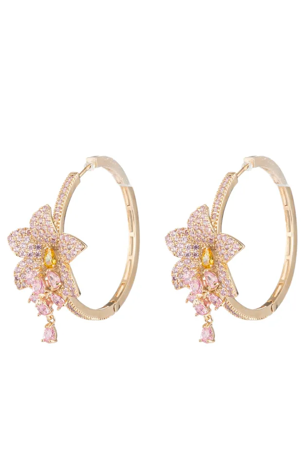 Eye Candy LA Earrings Violet Rose Earrings