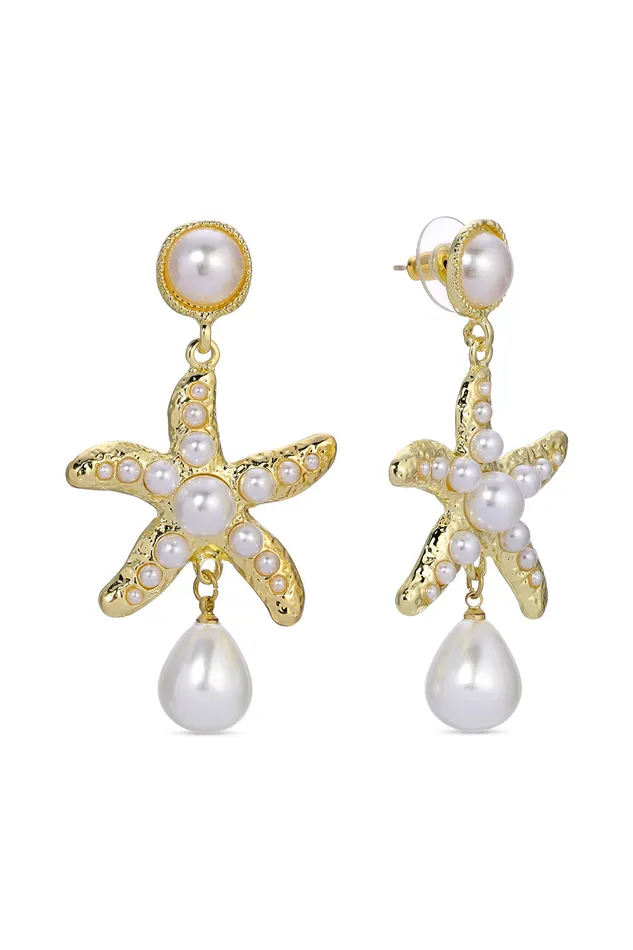 Eye Candy LA Earrings Zasa Starfish Dangle Earrings