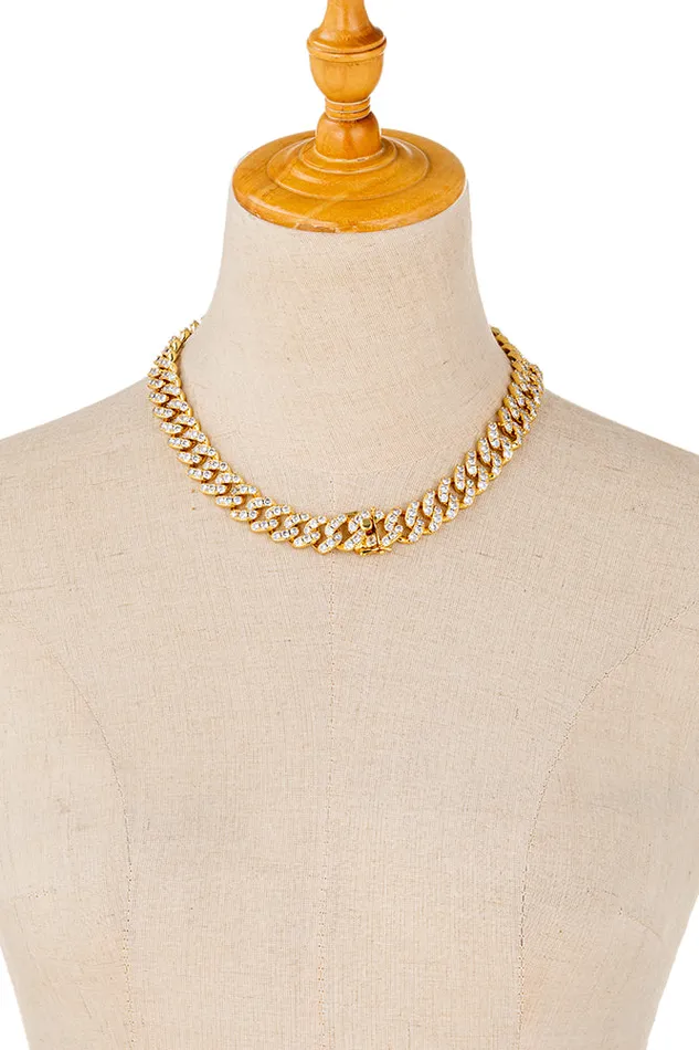 Eye Candy LA Necklaces Luna 18K Collar Necklace