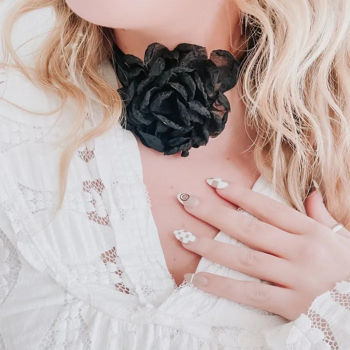 Flower Fantasy Tie Choker Necklace Wholesale Jewelry Necklaces