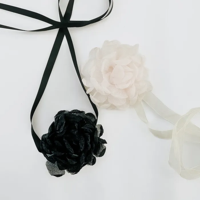 Flower Fantasy Tie Choker Necklace Wholesale Jewelry Necklaces