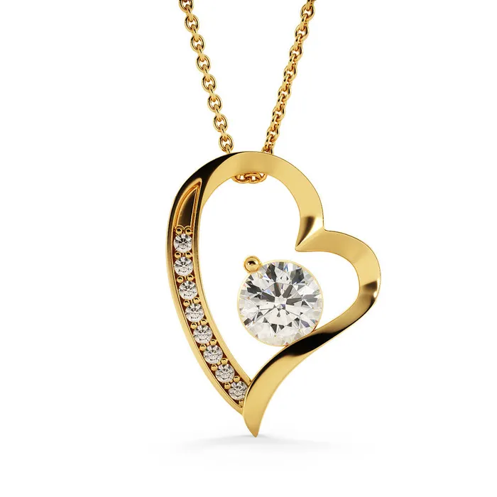 Forever Love Necklace with Personalized Message Card ShineOn Fulfillment Necklaces Forever Love Necklace with Personalized Message Card ShineOn Fulfillment Necklaces