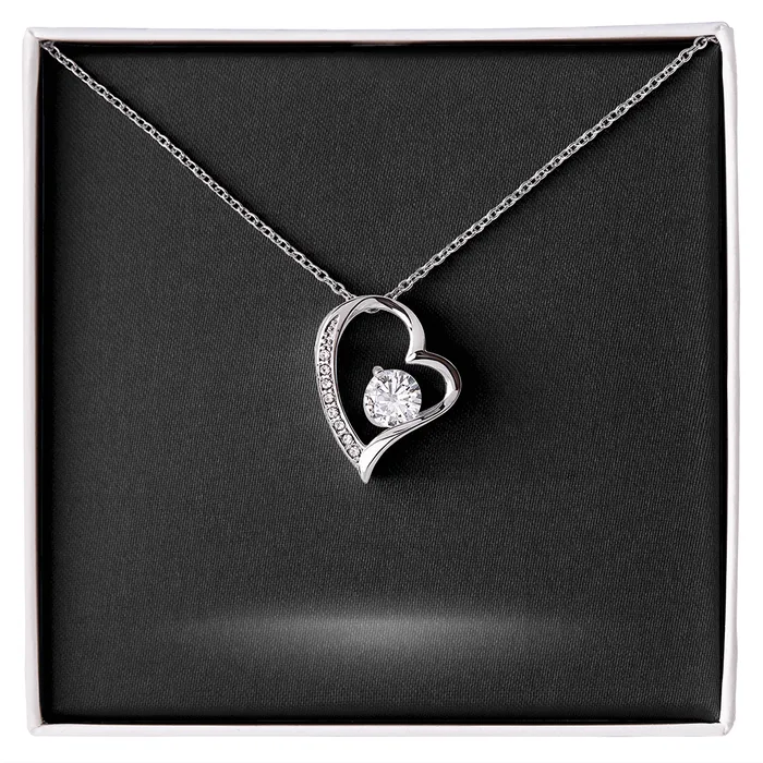Forever Love Necklace with Personalized Message Card ShineOn Fulfillment Necklaces