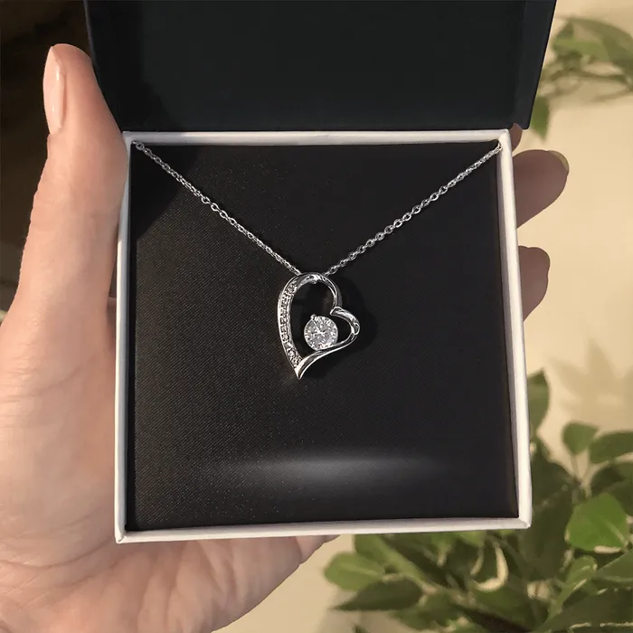 Forever Love Necklace with Personalized Message Card ShineOn Fulfillment Necklaces