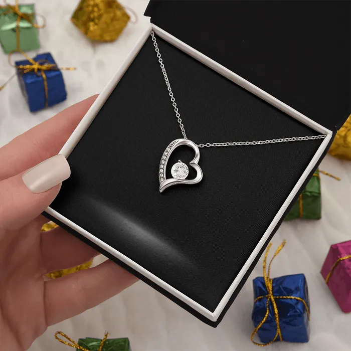 Forever Love Necklace with Personalized Message Card ShineOn Fulfillment Necklaces