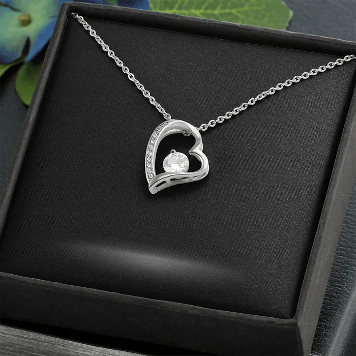 Forever Love Necklace with Personalized Message Card ShineOn Fulfillment Necklaces