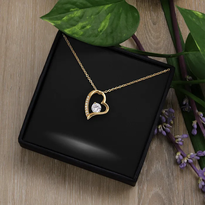 Forever Love Necklace with Personalized Message Card ShineOn Fulfillment Necklaces