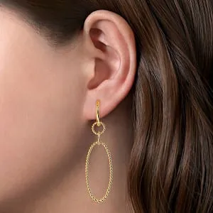 GABRIEL CO Earrings Gabriel 14K Yellow Gold Bujukan Huggie Dangle Style Earrings GABRIEL CO Earrings Gabriel 14K Yellow Gold Bujukan Huggie Dangle Style Earrings