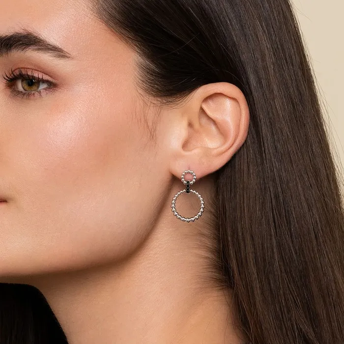 GABRIEL CO Earrings Gabriel Sterling Silver 018ctw Dangle Style Round Spinel Earrings GABRIEL CO Earrings Gabriel Sterling Silver 018ctw Dangle Style Round Spinel Earrings