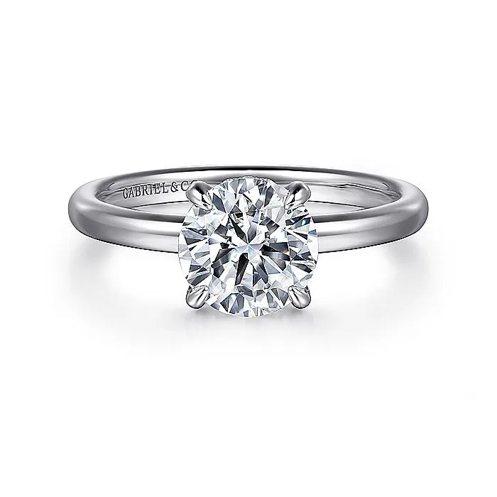GABRIEL CO Rings Gabriel Classic Collection 14K White Gold 13ctw 4 Prong Style Diamond SemiMount Engagement Ring GABRIEL CO Rings Gabriel Classic Collection 14K White Gold 13ctw 4 Prong Style Diamond SemiMount Engagement Ring