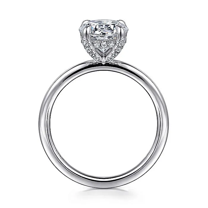 GABRIEL CO Rings Gabriel Classic Collection 14K White Gold 13ctw 4 Prong Style Diamond SemiMount Engagement Ring GABRIEL CO Rings Gabriel Classic Collection 14K White Gold 13ctw 4 Prong Style Diamond SemiMount Engagement Ring
