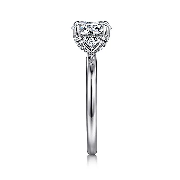 GABRIEL CO Rings Gabriel Classic Collection 14K White Gold 13ctw 4 Prong Style Diamond SemiMount Engagement Ring GABRIEL CO Rings Gabriel Classic Collection 14K White Gold 13ctw 4 Prong Style Diamond SemiMount Engagement Ring