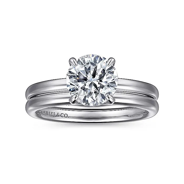 GABRIEL CO Rings Gabriel Classic Collection 14K White Gold 13ctw 4 Prong Style Diamond SemiMount Engagement Ring GABRIEL CO Rings Gabriel Classic Collection 14K White Gold 13ctw 4 Prong Style Diamond SemiMount Engagement Ring