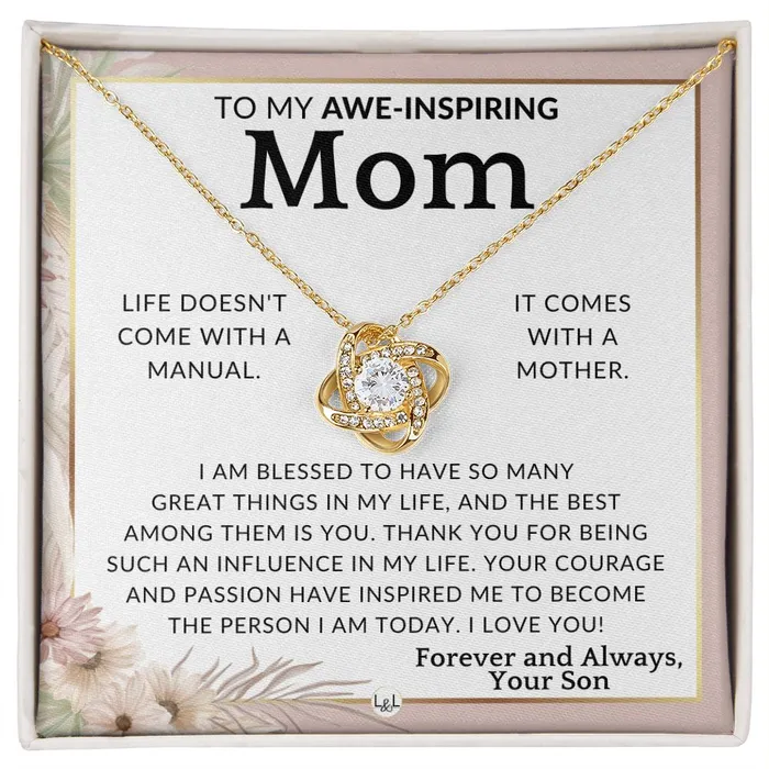 Gift for Mom From Son Im Blessed To Mother From Son Beautiful Womens Pendant Necklace Great For Mothers Day Christmas or Her Birthday ShineOn Fulfillment Necklaces Gift for Mom From Son Im Blessed To Mother From Son Beautiful Womens Pendant Necklace Great For Mothers Day Christmas or Her Birthday ShineOn Fulfillment Necklaces