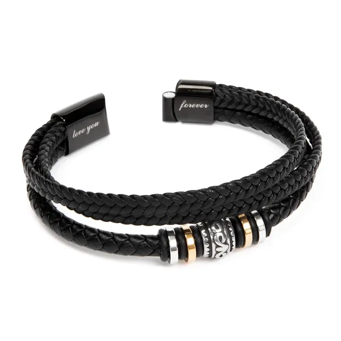 Gift For Nephew From Aunt Never Forget Your Way Home Mens Braided Leather Bracelet Great As A Christmas Gift or A Birthday Present For Him ShineOn Fulfillment Bracelets