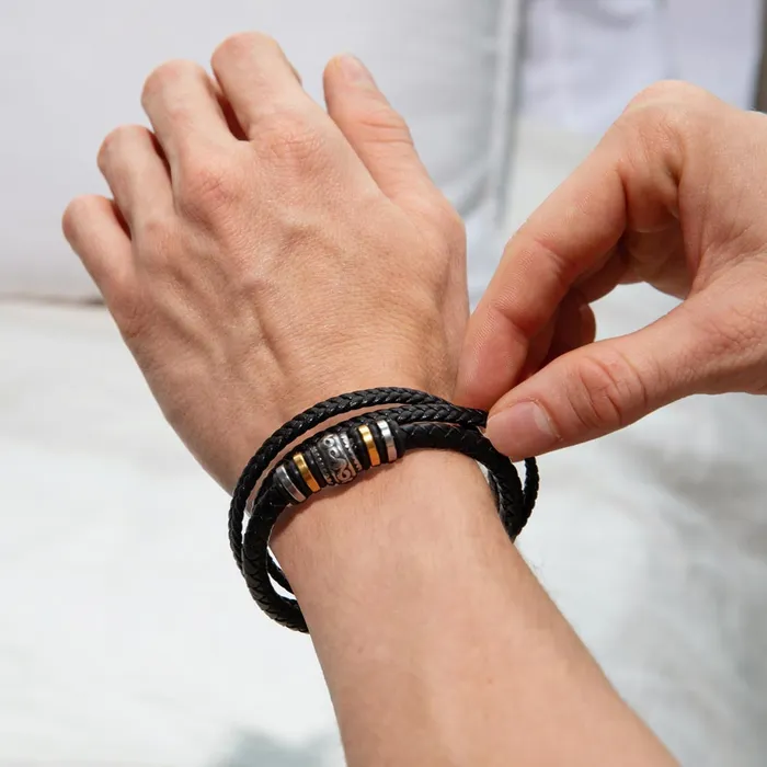 Gift For Nephew From Aunt Never Forget Your Way Home Mens Braided Leather Bracelet Great As A Christmas Gift or A Birthday Present For Him ShineOn Fulfillment Bracelets