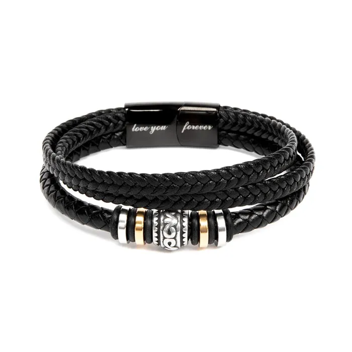 Gift For Nephew From Aunt Never Forget Your Way Home Mens Braided Leather Bracelet Great As A Christmas Gift or A Birthday Present For Him ShineOn Fulfillment Bracelets